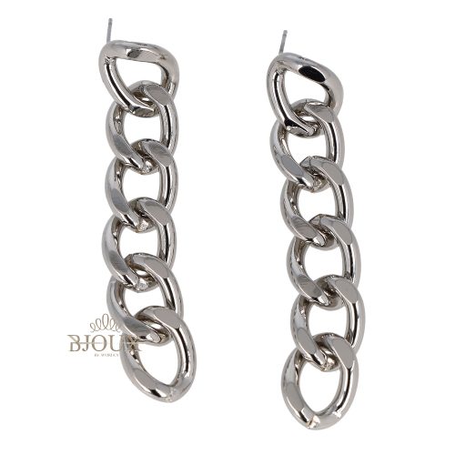 Orecchini groumette ottone rodio