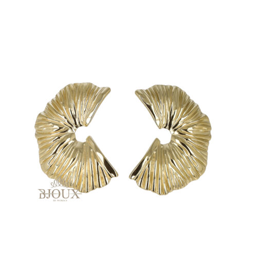 Orecchini acciaio croissant