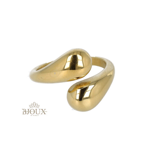 Anello con gocce misura regolabile