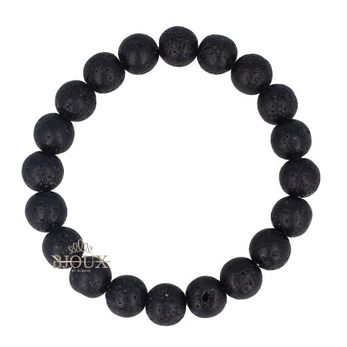 Bracciale pietre madrepora black