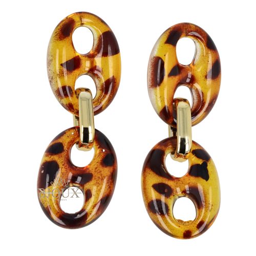 Orecchini acrilico turtle