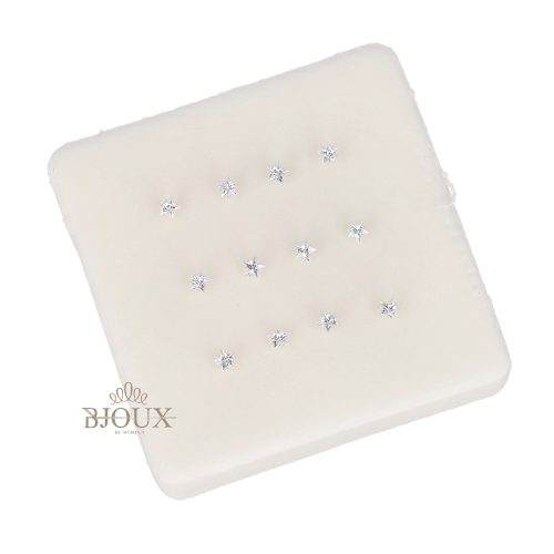 Orecchini da naso argento stellina punto luce 3 mm