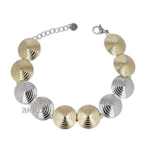 Bracciale spirali acciaio
