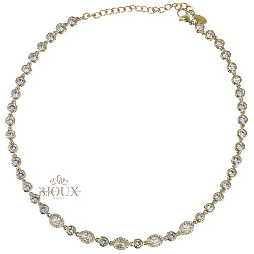 Collana tennis gocce modello swarovski