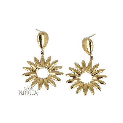 Orecchini girasole in acciaio