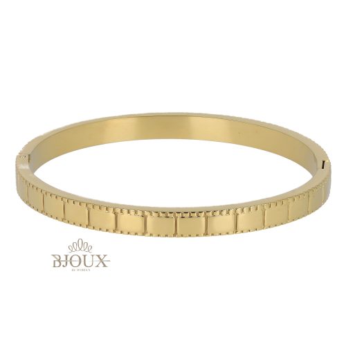 Bracciale rigido in acciaio lucido