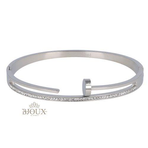 Bracciale rigido chiodo con punti luce