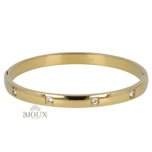 Bracciale lucido con 4 punti luce