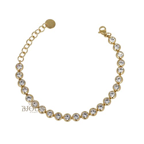 Bracciale punti luce strass 5 mm