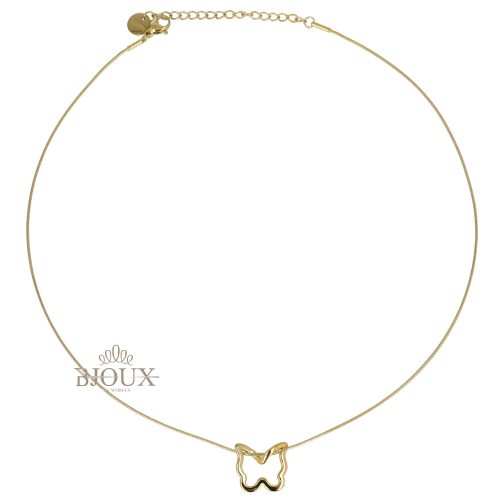 Collana girocollo farfalla passante