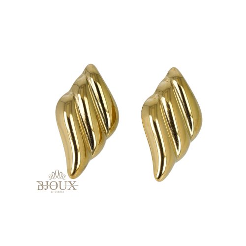 Orecchini tre onde in acciaio