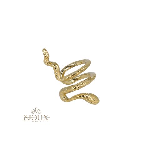 Orecchino earcuff snake in acciaio