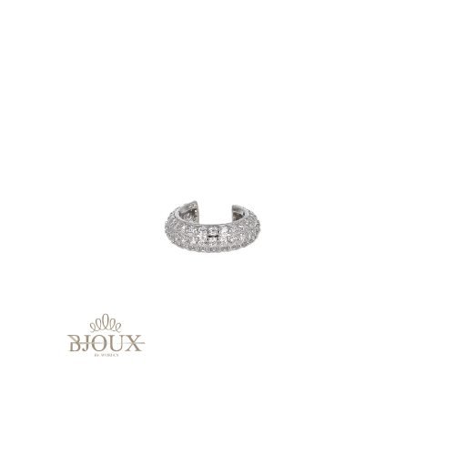 Orecchino earcuff ottone con zirconi