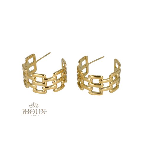 Orecchini 20 mm cerchio catena