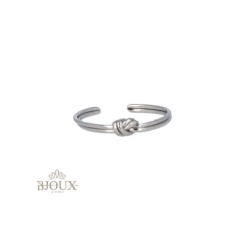 Anello nodino d'amore fascia acciaio