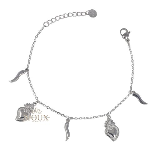 Bracciale con ciondoli sacro e profano