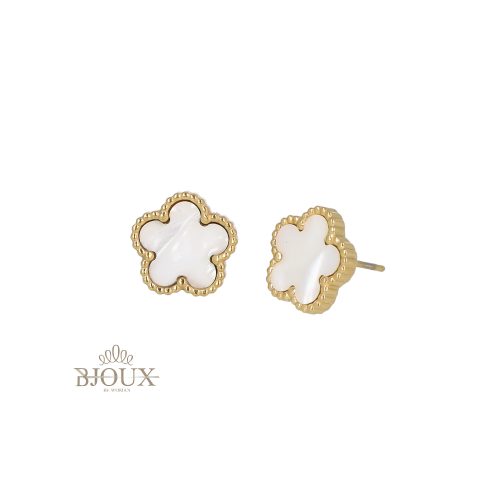 Orecchini gold fiorellino colorato