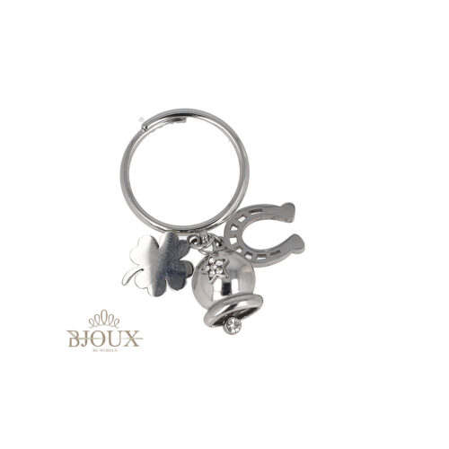 Anello Portafortuna in Acciaio Rodio