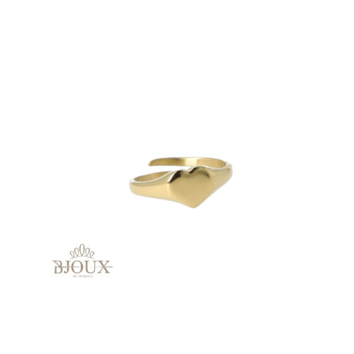 Anello Chevalier Cuore Liscio in Acciaio