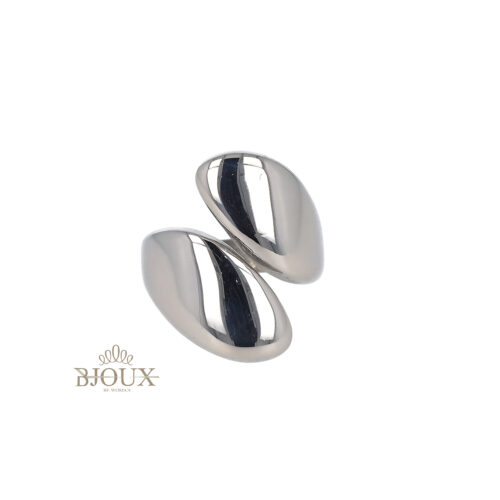 Anello Bold Twist in Acciaio