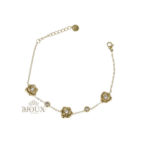 Bracciale Rose Con Punti Luce in Acciaio