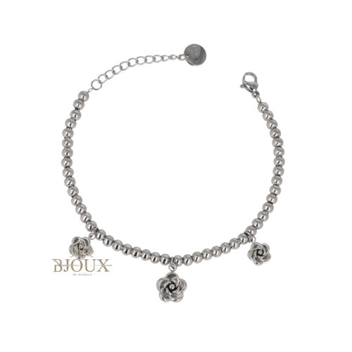 Bracciale Rose Charms in Acciaio