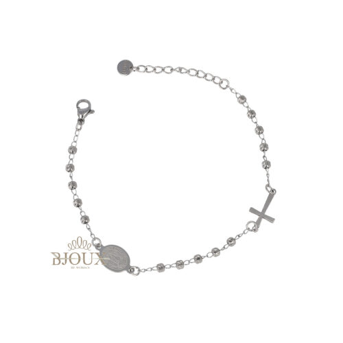 Bracciale Faith Rosario in Acciaio