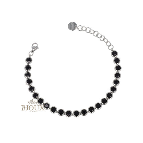 Bracciale Black Shine 5 mm in Acciaio