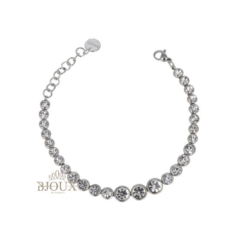 Bracciale Crystal Line in Acciaio