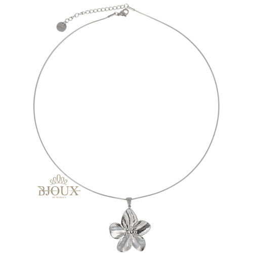 Collana Fiore In Acciaio