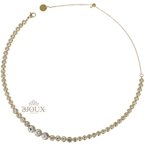 Collana Girocollo Punto Luce Cristalli