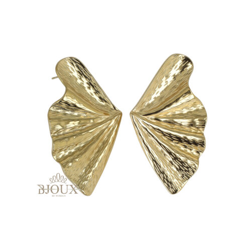 Orecchini Ali Astratte in Acciaio