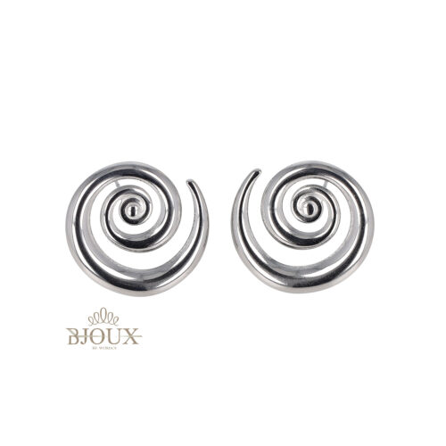 Orecchini Spirale Lucida in Acciaio