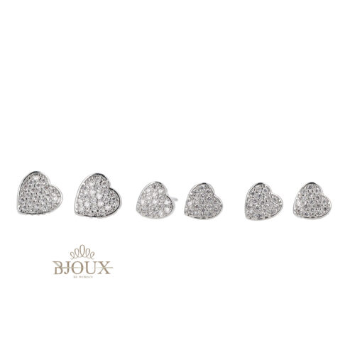 Orecchini Set  Mini Heart Crystal