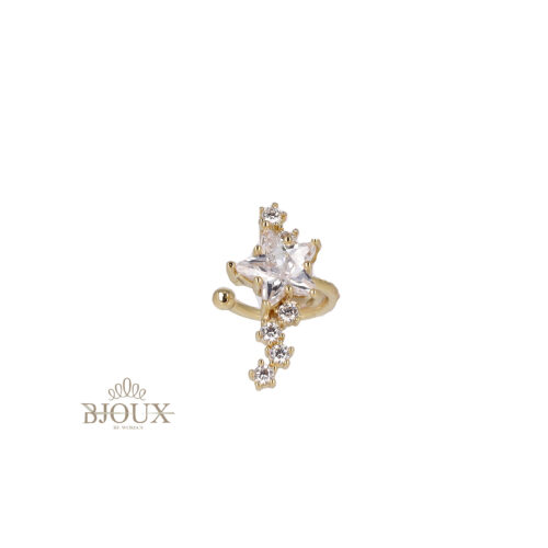 Orecchino Earcuff Stella Crystal