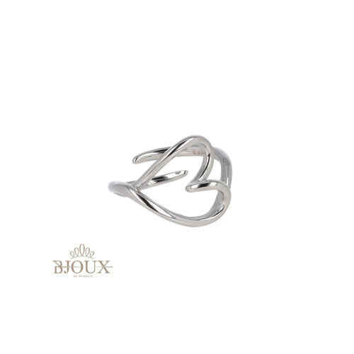 Anello Cuore Open in Acciaio