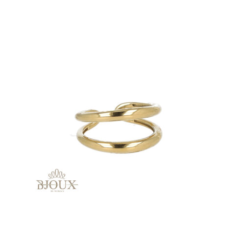 Anello Double Band in Acciaio