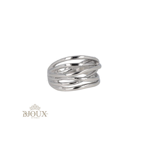 Anello Multi Fasce in Acciaio