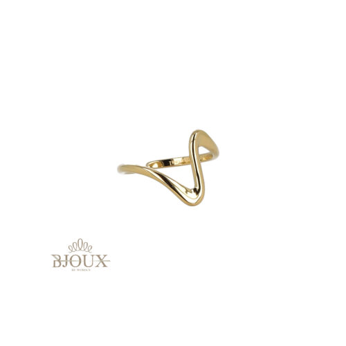 Anello Chevron in Acciaio