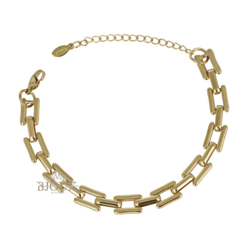 Bracciale Catena Geometrica in Acciaio