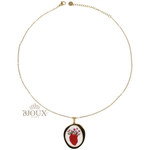 Collana in Acciaio con Ciondolo – Cuore Anatomico