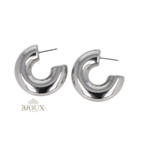 Orecchini Hoop Bold in Acciaio