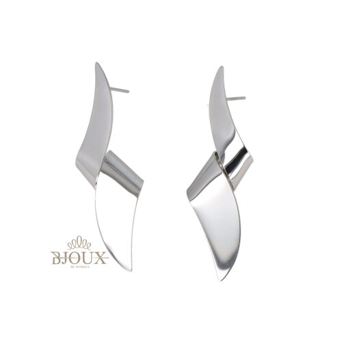 Orecchini Wave Twist in Acciaio
