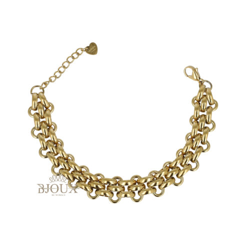 Bracciale Catena Tripla in Acciaio (Copia)