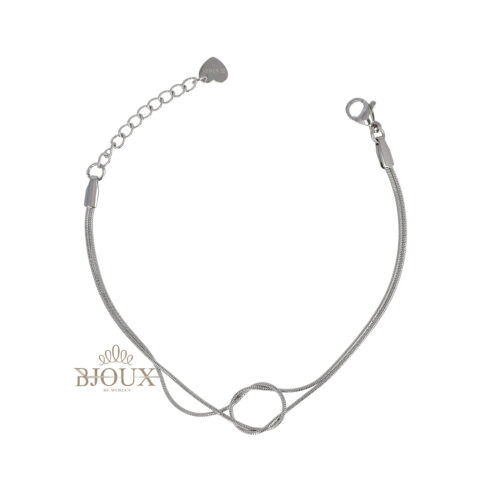 Bracciale Snake Nodo Piccolo in Acciaio