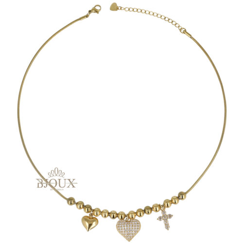 Collana Snake Charms in Acciaio