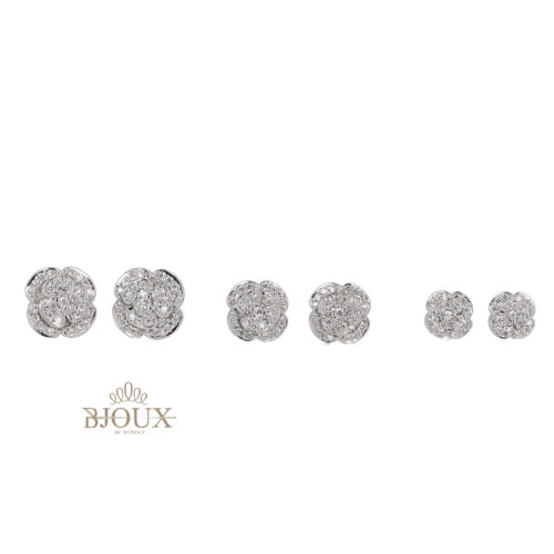 Orecchini Set Fiori in Ottone