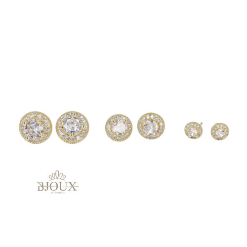 Orecchini Set Halo in Ottone