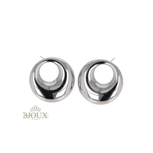 Orecchini Sfera Forata in Acciaio