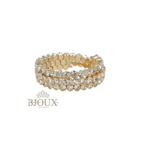 Bracciale spirale di punti luce color oro